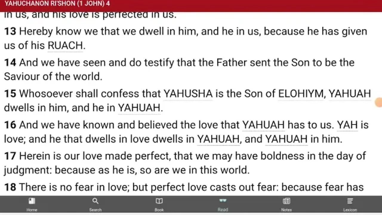 Yahushua is his name, not Jesus.