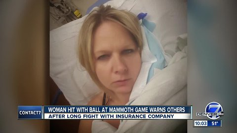 Woman struck at Pepsi Center sporting event dealing with life-changing ordeal, mounting bills