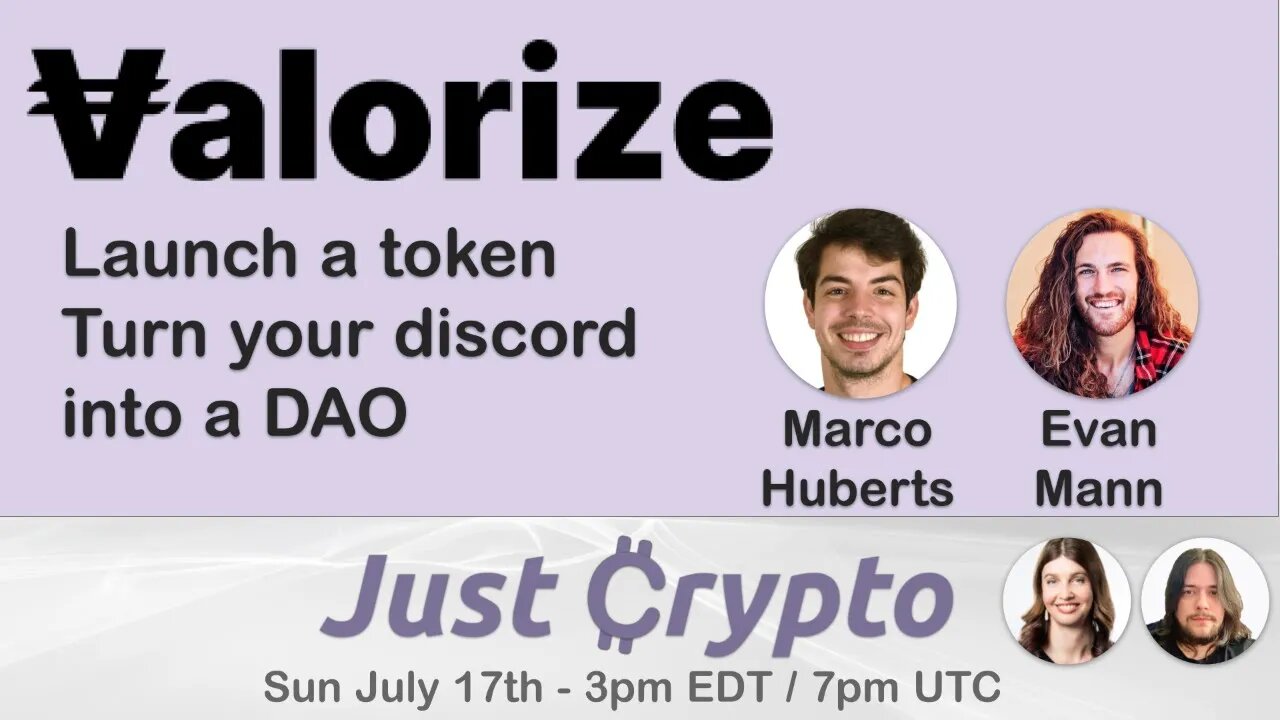 Valorize - Launch a token and turn your discord into a DAO