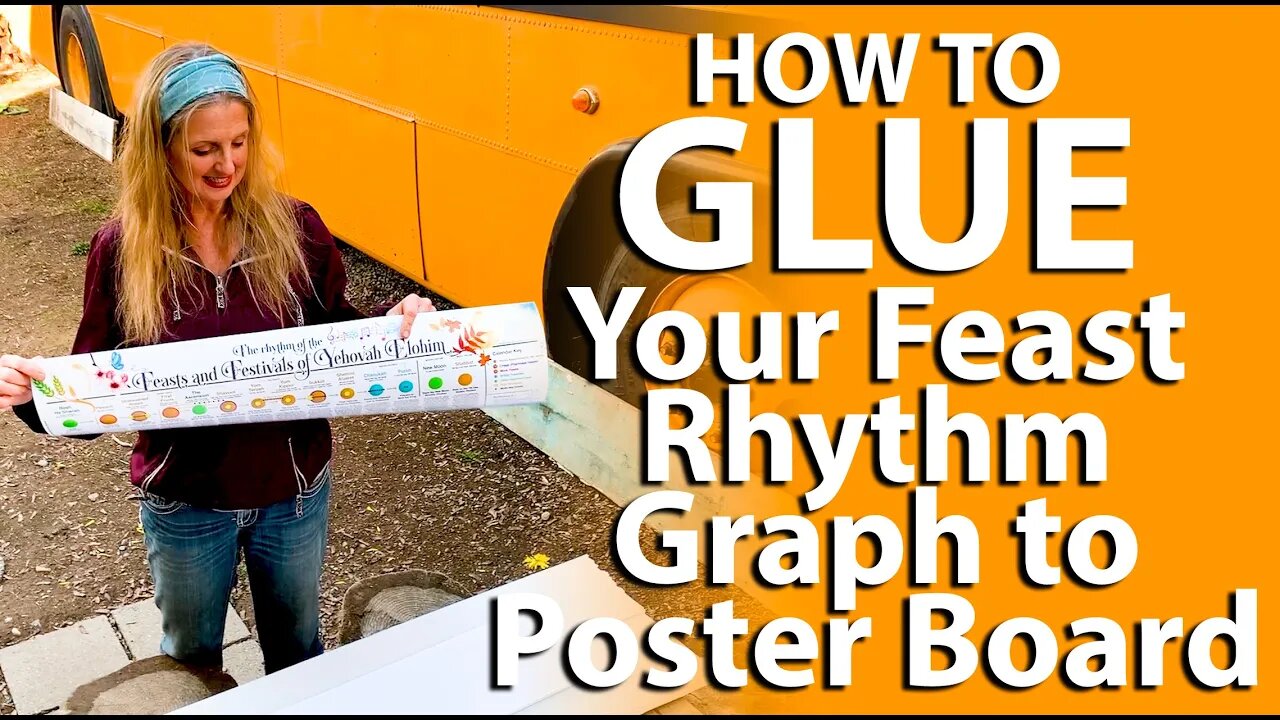 How to glue the Feast Rhythm Graph you bought at my NEW Etsy store to poster board or foam board!