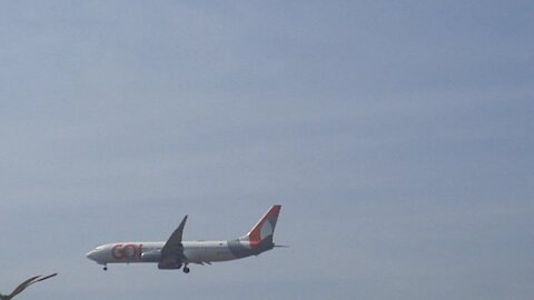 Boeing 737-800 PR-VBG na aproximação final antes de pousar em Manaus vindo de Fortaleza