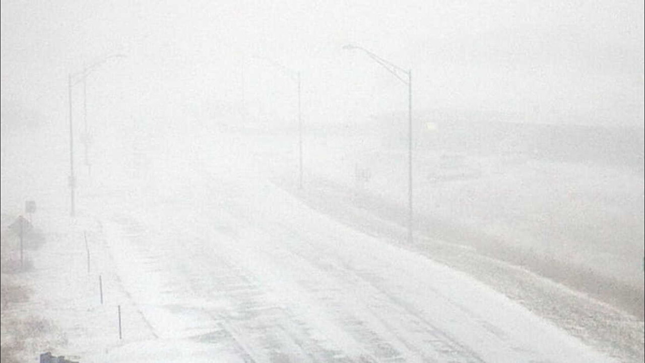 Blizzard conditions in South Dakota on this Christmas Day