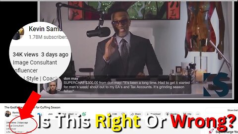 Kevin Samuels Is Deceased, But His Channel Is Still Active... An Ethical Discussion