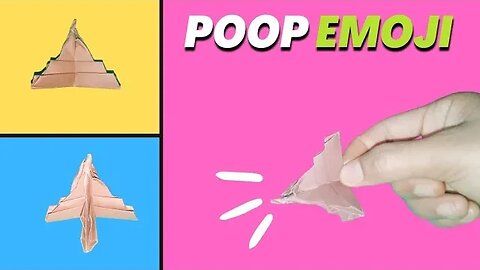 Origami POOP Emoji | How to Make Origami POOP Emoji Jumping Toy | 3D Paper POOP Emoji