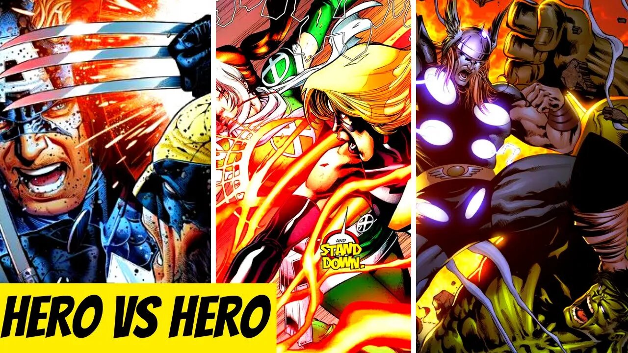 Top 10 Marvel Hero vs Hero Fights