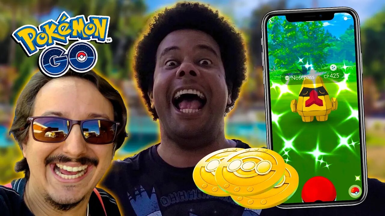 FINALMENTE!!! Gameplay Em busca do Ouro no Pokémon GO! Magikarp, Nosepass, Gimmighoul SUMIU!