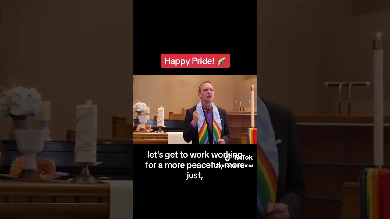 Woke Pastor Tells LGBT You Are Loved And Affirmed by God And Wishes Everyone A Happy Pride Month