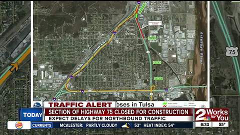 Expect delays on Highway 75 north until July