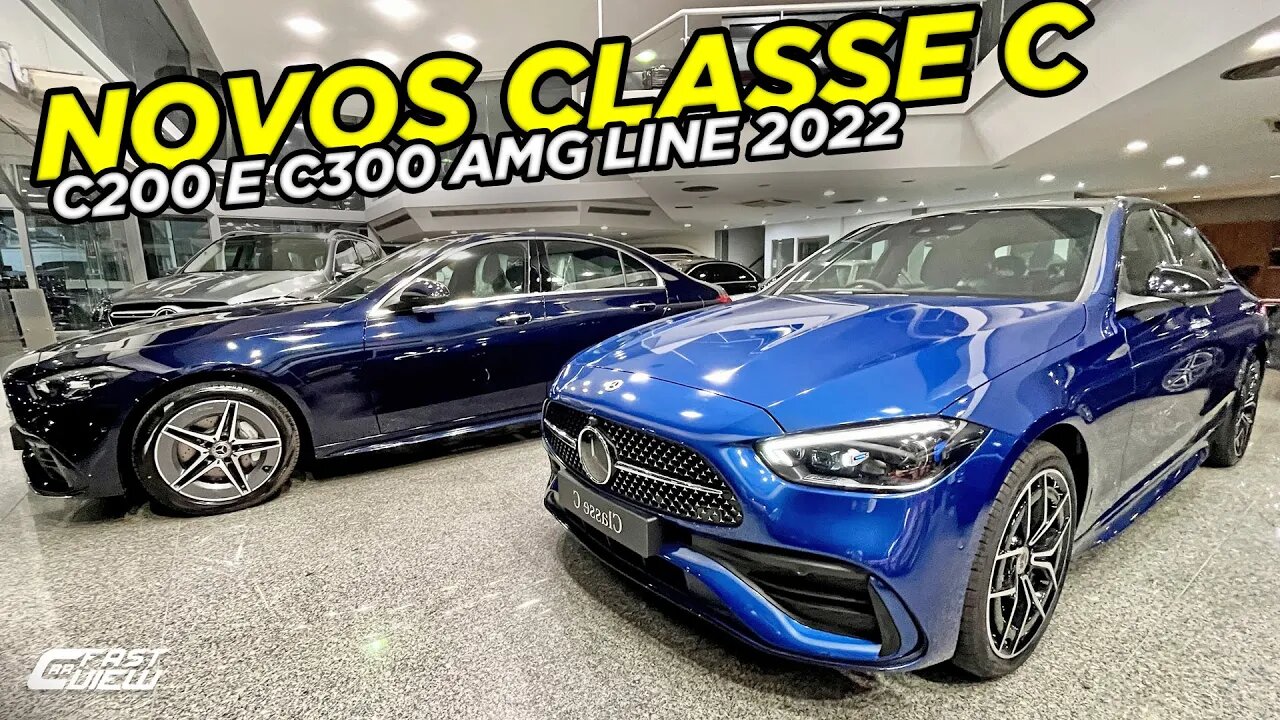 NOVOS MERCEDES-BENZ CLASSE C (C300) E (C200) AMG LINE 2022 EM DETALHES