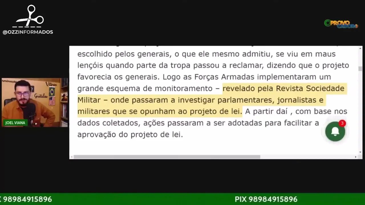 Monitoramento e condecorações de parlamentares | #Ozzinformados #PoliticaBrasil #shortpolitica