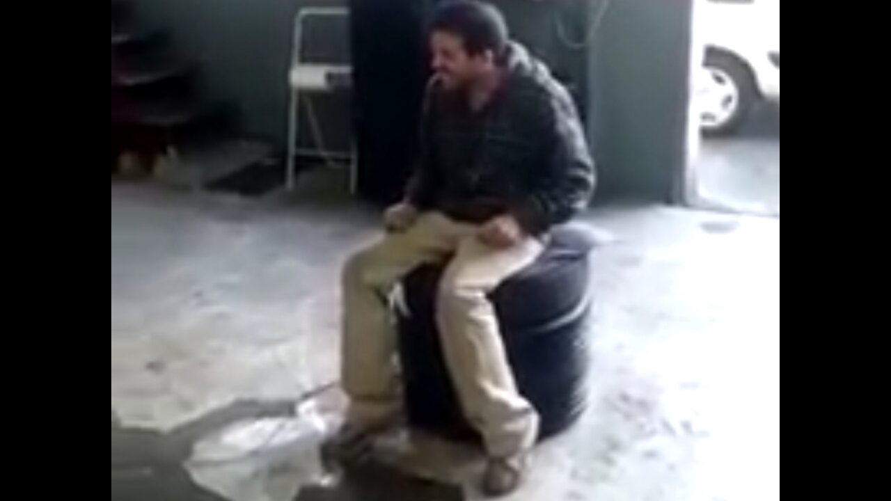 Funny stupid man