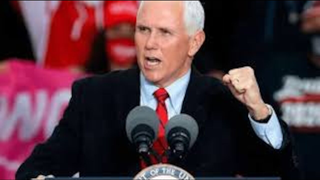 IT BEGINS! VP Pence Officially Supports Challenging Electoral College Certification!