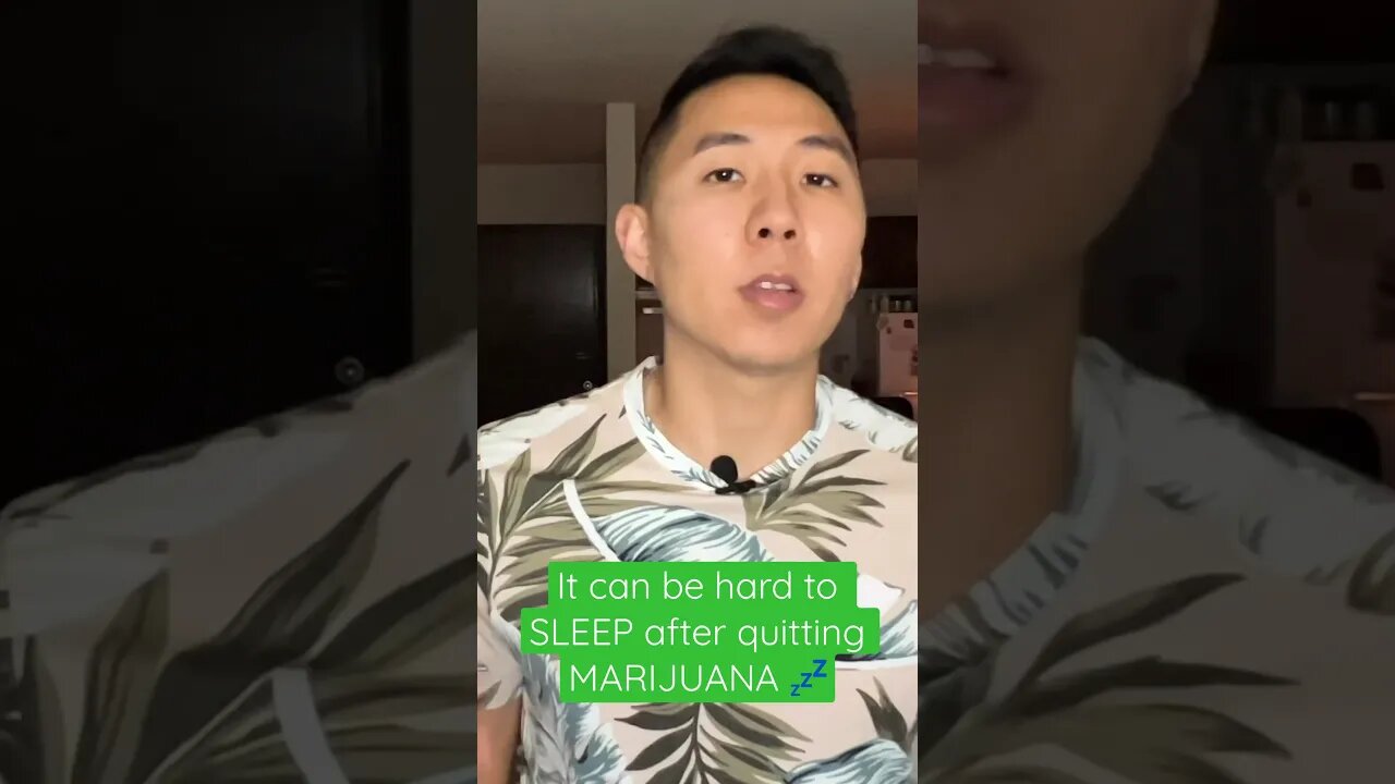 It Can Be Hard To SLEEP After Quitting MARIJUANA