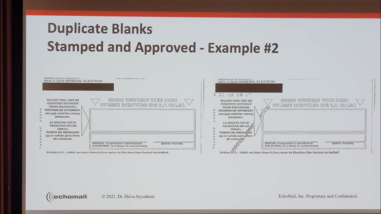 17,000 duplicate ballots in Maricopa County alone