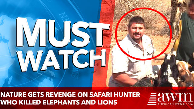 Nature Gets Revenge On Safari Hunter Who Killed Elephants And Lions For Sport