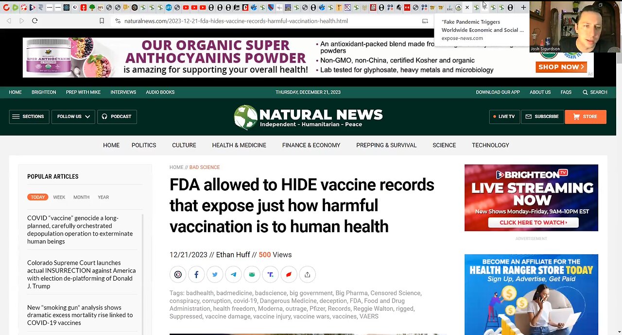 COURT ALLOWS FDA TO HIDE VACCINE INJURY & DEATH RECORDS!