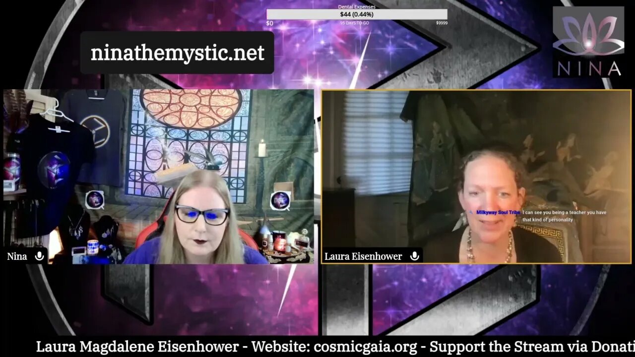 ORBS Showed up around Laura Magdalene Eisenhower last night on SINDAY LIVE!