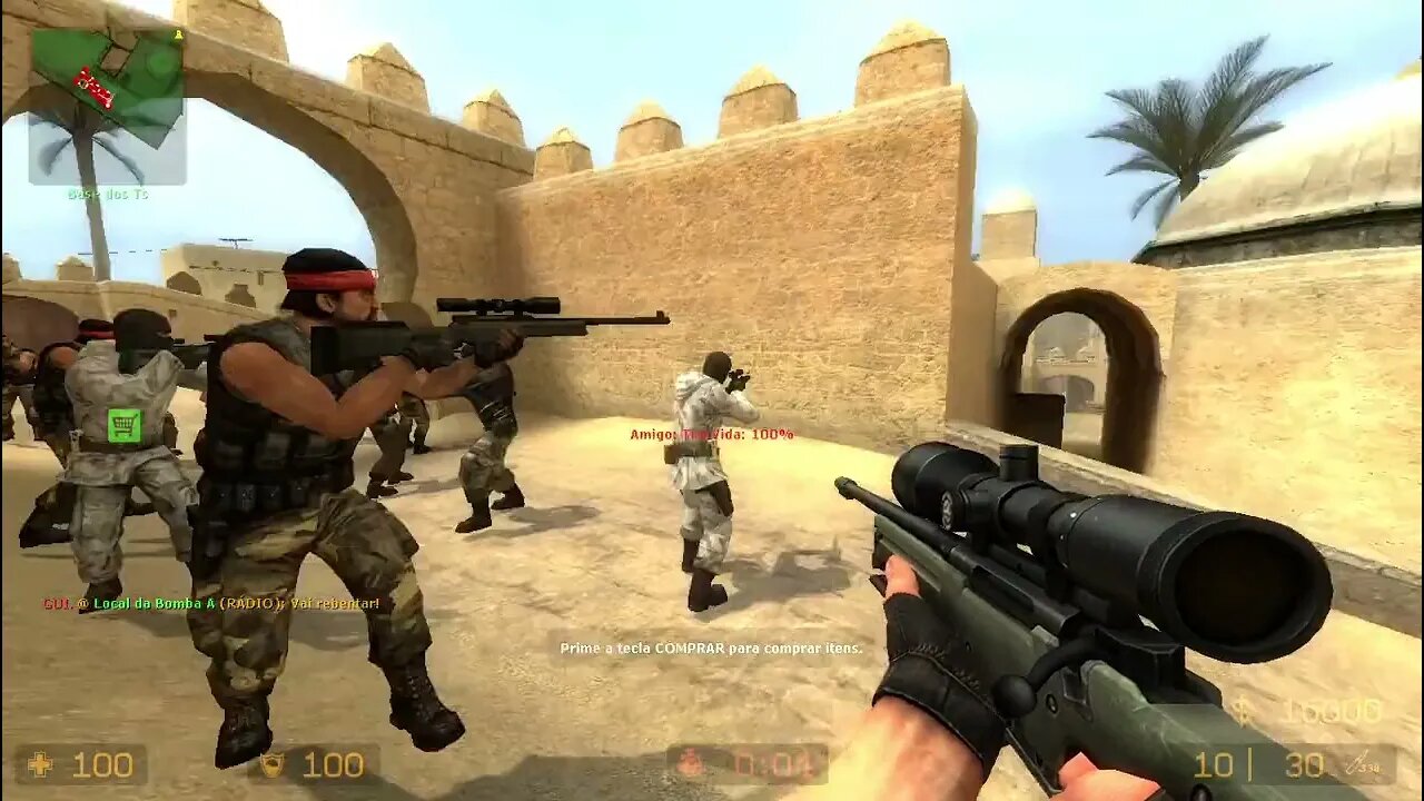 Counter Strike Source Dust 2 Bots #32 Only Sniper Rifles