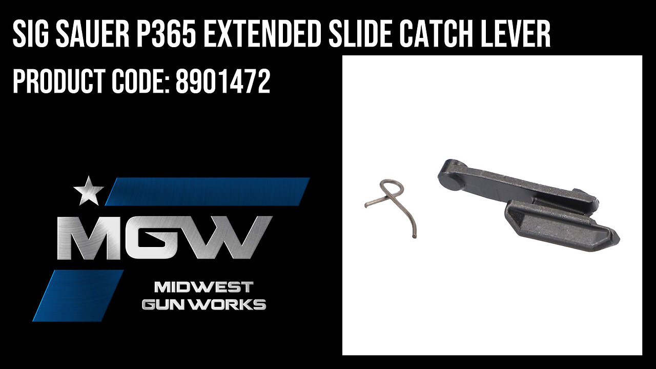 Sig Sauer P365 Extended Slide Catch Lever - 8901472