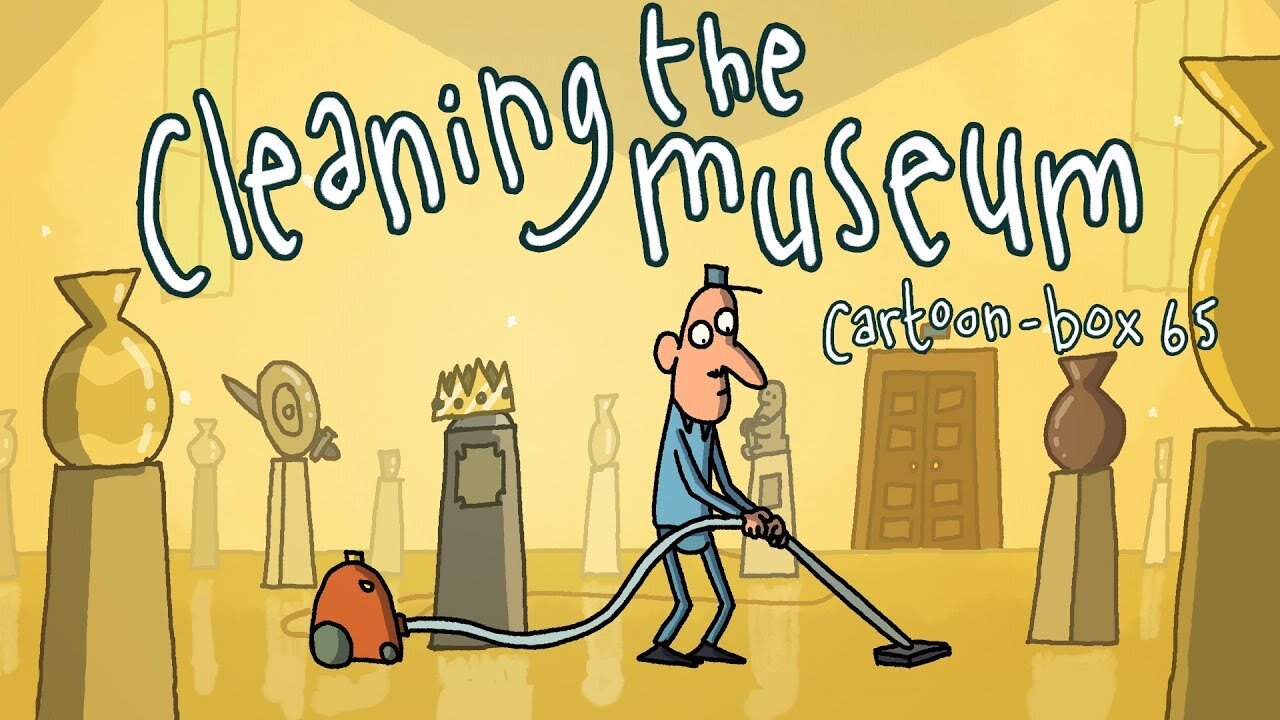 Cleaning the Museum Cartoon-Box 65