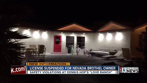 License suspended for Love Ranch Brothel owner