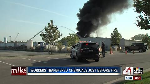 Lee's Summit chemical facility catches on fire