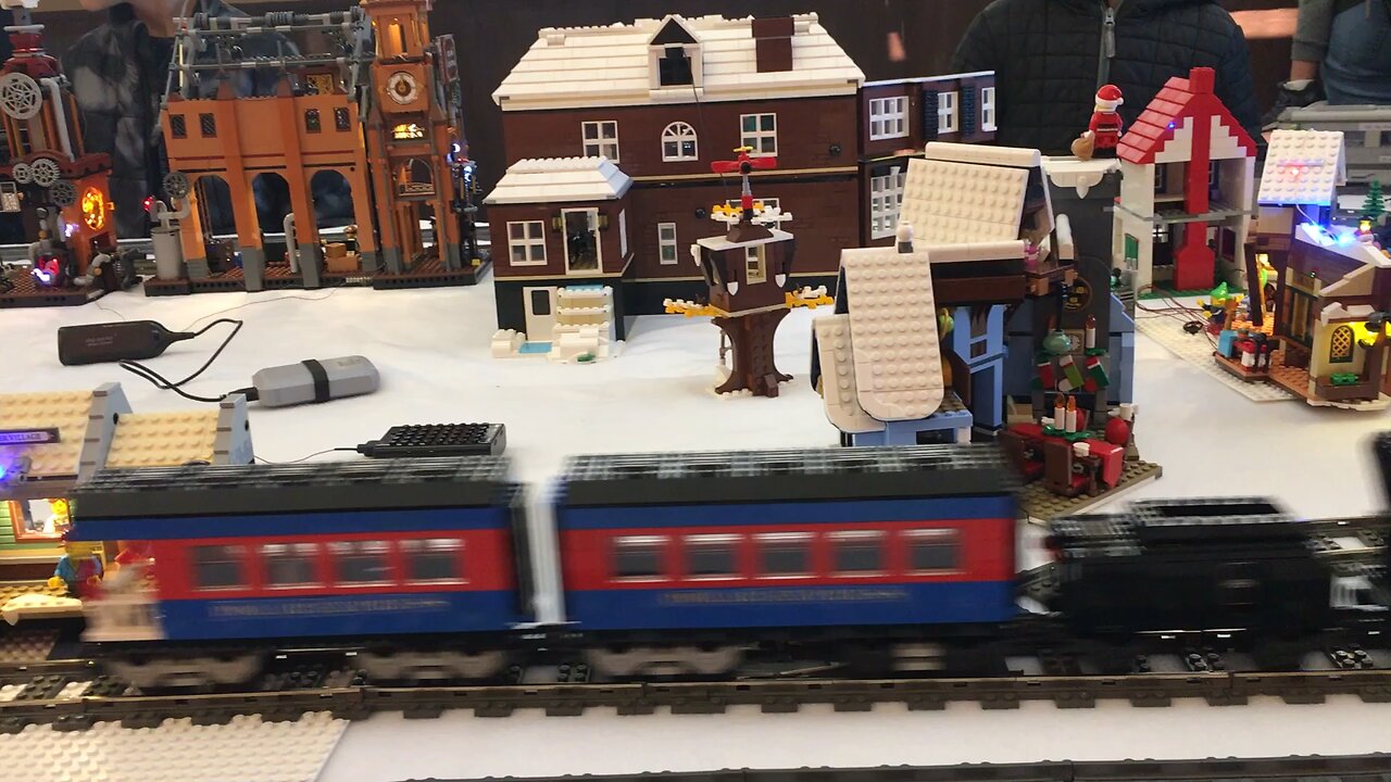 Lego Train Display at the Fargo Library