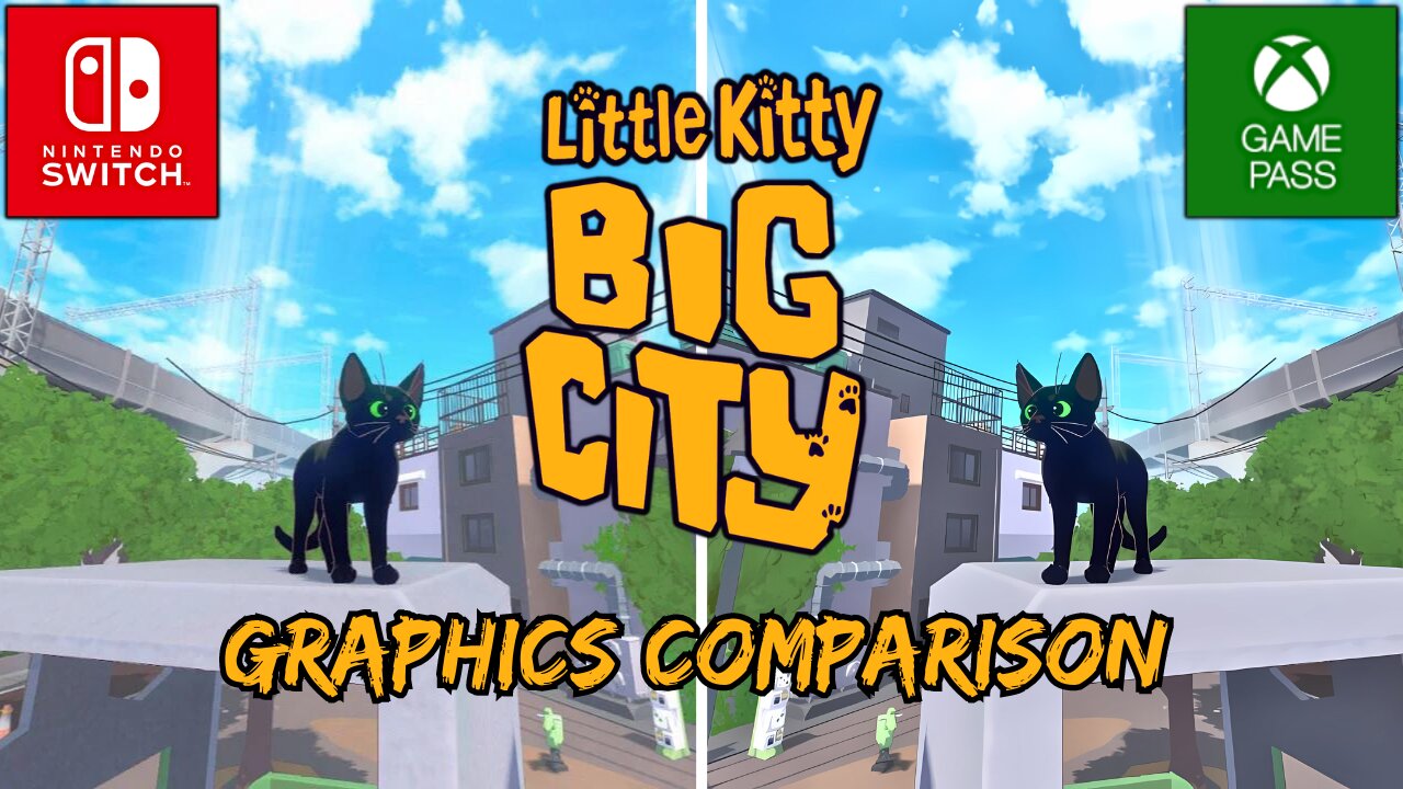 Little Kitty Big City | Nintendo Switch - Xbox Game Pass | Graphics Comparison