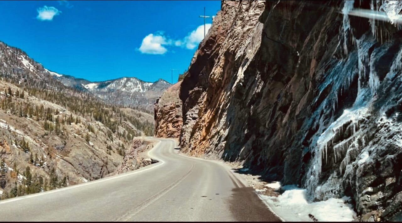 Driving on the Million Dollar High way to visit the Switzerland off the US