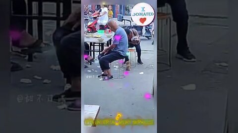 A poor beggar's unconditional pure love to a dog