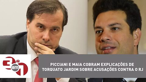 Picciani e Maia cobram explicações de Torquato Jardim sobre acusações contra o RJ