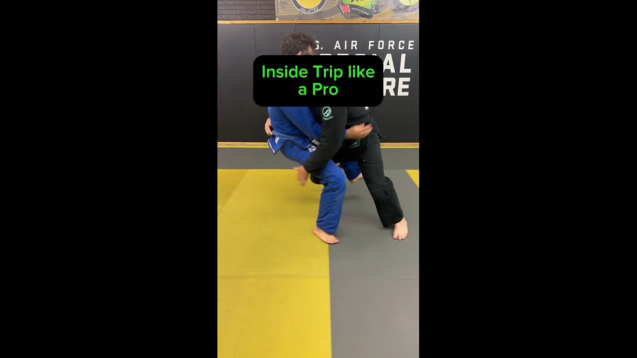 Inside trip takedown variation