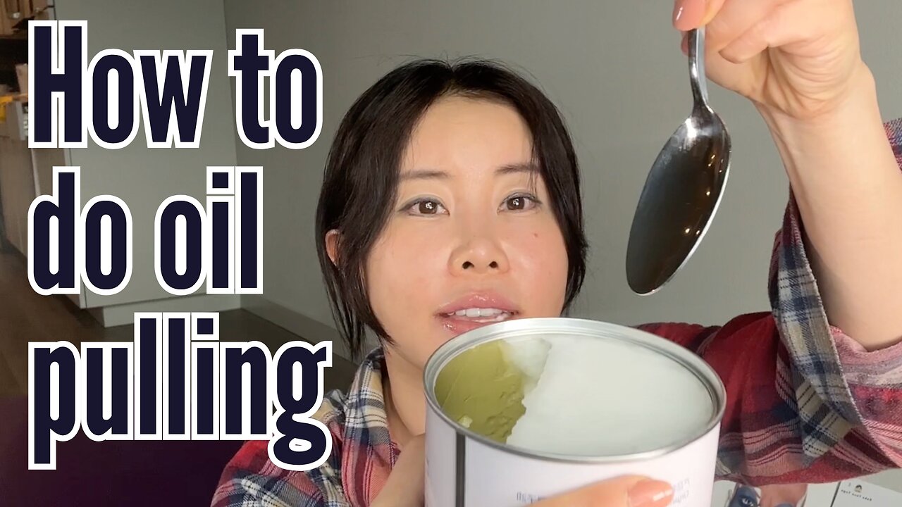 How to do oil pulling mouth face