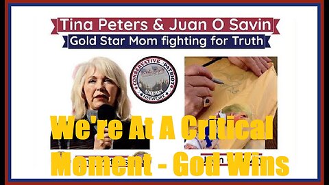 🇺🇸 🙏 Mar 29 2024 - Juan & Tina Peters w/ CPNN > We're At A Critical Moment - God Wins