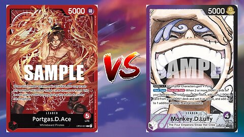 One Piece TCG Fire Fist Ace VS Purple Black Luffy!!