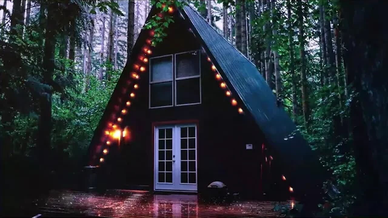 Relaxing Rain Sounds At Your Cabin In The Woods