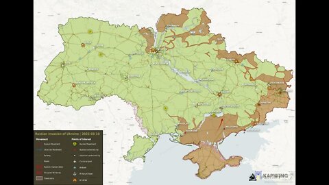 The Battle Map as of Today - No progress from Russia