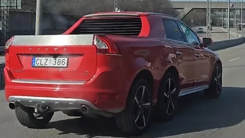 Brutal Volvo XC60R 6x6 Swedish SUV monster on the road!