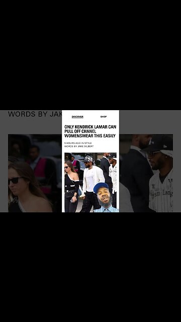 Kendrick Lamar in all CHANEL....lol