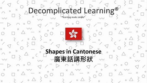 Shapes in Cantonese