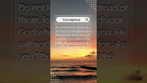 Verse Of The Day: Deuteronomy 31:6 (Courageous)