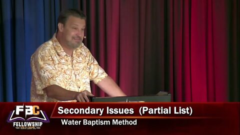 2019 08 25 Pastor Steve Mitchell As We Gather Pt 7 Important Secondary Issues [Replay 2022 08 25]