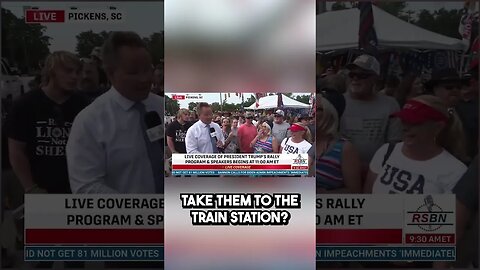 Trump rallygoer says kill Biden #shorts
