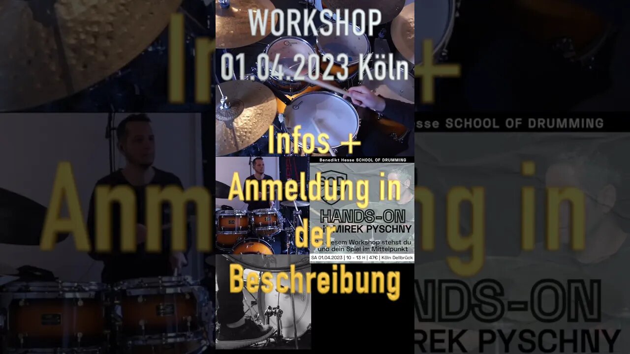 Drumcover AWB: When will you....@mireksdroom +Workshop Cologne