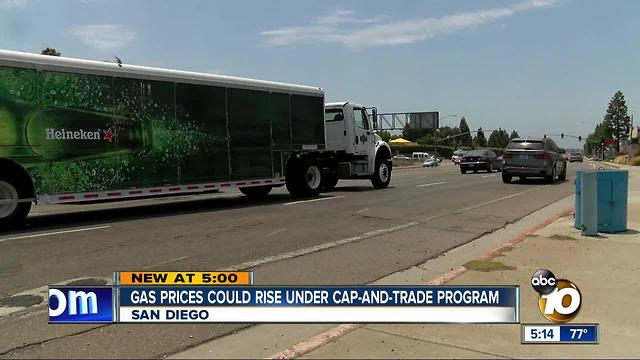 Gas prices could rise under cap-and-trade program