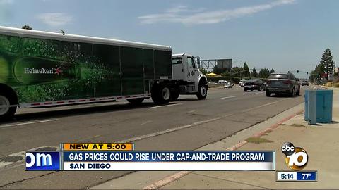 Gas prices could rise under cap-and-trade program
