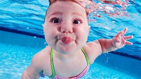 TRY NOT TO LAUGH , Pool Baby