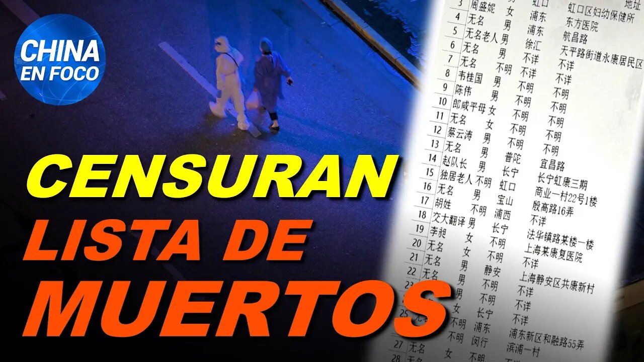 Lista de muertos en Shanghái es borrada de la internet china. ¿EE.UU ayuda a China?