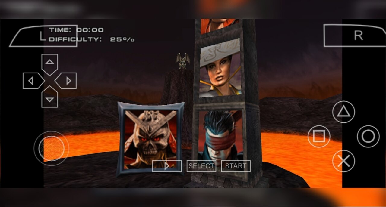 MORTAL KOMBAT : SHAO KAHN VS KENSHI PSP PlayStation Fight