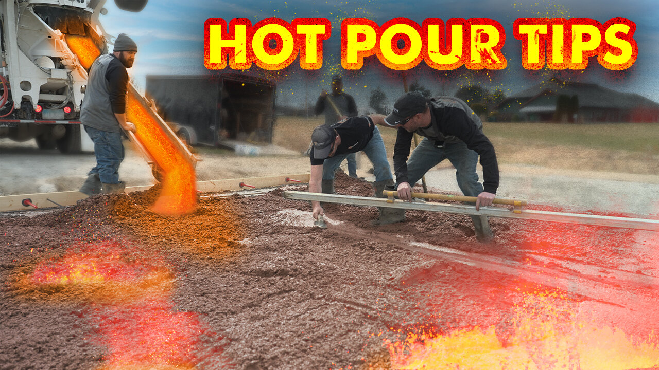 10 Concrete HOT Pour Tips!